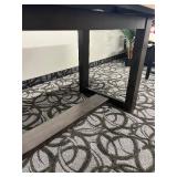 Coaster Fine Furniture Dining Table Set & 4 Black Chairs - Oak Finish