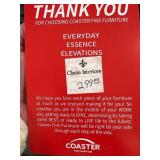 Coaster Fine Furniture Dining Table Set & 4 Black Chairs - Oak Finish