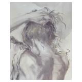 Figure Study - Nude Back, Framed Art, Signed - #2