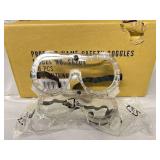 MSRP $300 1 Case (20 Goggles) High Quality Ultimate Industrial Inc Safety Goggles SG-204 Anti Fog Protective Scratch Resistant UV Ventilated Clear Goggles Fits Over Glasses Adjustable Bands For At Wor