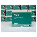 NEW BYD N95 Particulate Respirators – 30 Boxes of 20 Masks – NIOSH Approved 95%+ Filtration Efficiency Against Solid & Liquid Aerosols – Foldable Non-Sterile Design with 4-Point Elastic Stra