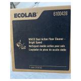 MSRP $300 = 1 Case (1 -2.5 Gallon bottle per case) NEW Ecolab 6100428 MAXX Dual Action Floor Cleaner - Bright Speed - Dual-Purpose, Low-Foaming Alkaline Cleaner, For Daily Use or Scrub & Recoat