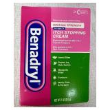 Lot of 6 NEW Benadryl 1 oz. Original Strength Itch Stopping Cream - Diphenhydramine HCI 1% Topical Analgesic - Zinc Acetate 0.1% Skin Protectant - For Insect Bites, Poison Ivy, Sunburn, and Minor Cuts