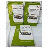 MSRP $100 Lot of 3 NEW Nova Plastic Food Trays - Easily Removed from Walker, Food Safe Coating, Primarily for Food Service Operations - Walker in 1st Picture NOT Included!