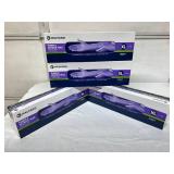 MSRP $300 = 4 Boxes (200 gloves) HALYARD Purple Nitrile MAX Exam Gloves, TEXTURED PALM & FINGERTIPS!!!, Powder-Free, Puncture Resistant THICK 11.8 mil, Extended 16" Cuff, X-Large *maximum protecti