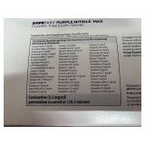 MSRP $300 = 4 Boxes (200 gloves) HALYARD Purple Nitrile MAX Exam Gloves, TEXTURED PALM & FINGERTIPS!!!, Powder-Free, Puncture Resistant THICK 11.8 mil, Extended 16" Cuff, X-Large *maximum protecti