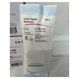 Lot of 2 NEW Cardinal Health C15055-006 1,000 Pack 6" Non-Sterile Wood Stem Cotton-Tipped Applicators - Lint-Free, Sterile Wound Cleaning, Medication Application, or Moisture Removal
