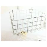 Lot of 2 Wire Basket - Durable Open-Mesh Construction for Air Circulation, Visibility, and Easy Access