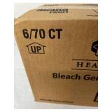 MSRP $120 = 1 Case (6 canisters each) NEW Clorox Healthcare 44600 Bleach Germicidal Wipes - Broad-Spectrum Efficacy, Fast Effectiveness, Improved Surface Cleanliness