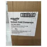 MSRP $250 = 1 Case (12-2 Count Boxes per case) NEW Equate WAL148010 5.75" x 8.5" Single-Use Instant Cold Compresses - Fast Pain Relief, Direct-To-Skin Application, Convenient and Portable