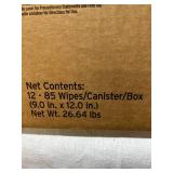 1 Case (12 each) NEW Ecolab 6000169 9" x 12" Quaternary Disinfectant Wipes - Non-Alcohol, Quat Based Formula, Excellent Material Compatibility, Used in Hazardous Critical Areas to Prevent Contaminatio