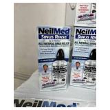 Lot of NEW NeilMed Sinus Rinse by Dr. Mehta All Natural Sinus Relief Soothing Saline Solutions - 8 oz. Squeeze Bottles