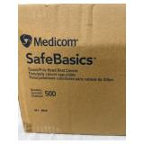 NEW 1 Case (500 Covers) Medicom 3017 SafeBasics Tissue/Poly Salon Massage Head Rest Covers – Hygienic, Disposable Protection For Headrests – Perfect For Clinics, Spas, And Salons – NEW In Box