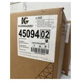 MSRP $350 = 1 Case (24 each) NEW Kleenguard 45094 Blood and Chemical Splash Protection Hooded & Booted Denim Coveralls - Size XL Blue