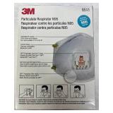 MSRP $200 = 4 Boxes (40 Masks Total) NEW 3M 8511 N95 Particulate Respirators Masks *COOL FLOW Valve – Adjustable M-Noseclip, Braided Straps for Secure Fit – Designed for Hot, Dusty Jobs: Sanding, 