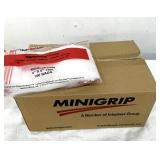 NEW Case Minigrip Red Line Reclosable Poly Bags – 4"x6", 2-Mil Thick, 1,000 Bags/Case – Durable, Easy-to-Use Red Zipper – Ideal for Small Parts, Crafts, Food Storage & Organization