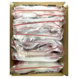 NEW Case Minigrip Red Line Reclosable Poly Bags – 4"x6", 2-Mil Thick, 1,000 Bags/Case – Durable, Easy-to-Use Red Zipper – Ideal for Small Parts, Crafts, Food Storage & Organization