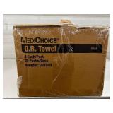 NEW Case MediChoice O.R. Towels/Shop Rags 100% Woven Cotton, Pre-Washed, De-Linted, Highly Absorbent Surgical Towels, 16"x24" For OR, Janitorial & Automotive Industry *Built to withstand heavy-dut