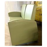 MSRP $3600 High Quality & Designer Stance Healthcare "Onward" Lounge Two Seater Chair - 21" Seat Width, No Center Arms, Square Backs - Great Condition! A Very Heavy Solid Piece Warrant Backed Buil