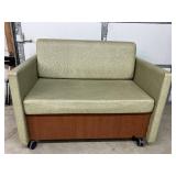 MSRP $4800 Steelcase X-TENZ Mobile Convertible Healthcare Modular Sleeper Loveseat Chair - Excellent Condition! Perfect For Entertaining Overnight Guests & Studio Apartments!