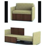MSRP $4800 Steelcase X-TENZ Mobile Convertible Healthcare Modular Sleeper Loveseat Chair - Excellent Condition! Perfect For Entertaining Overnight Guests & Studio Apartments!