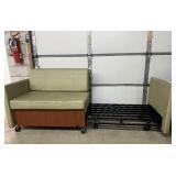 MSRP $4800 Steelcase X-TENZ Mobile Convertible Healthcare Modular Sleeper Loveseat Chair - Excellent Condition! Perfect For Entertaining Overnight Guests & Studio Apartments!