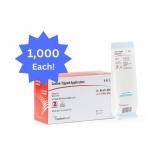 Lot of 2 NEW Cardinal Health C15055-006 1,000 Pack 6" Non-Sterile Wood Stem Cotton-Tipped Applicators - Lint-Free, Sterile Wound Cleaning, Medication Application, or Moisture Removal