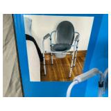 New Deluxe Folding Handicap / Mobility Commode