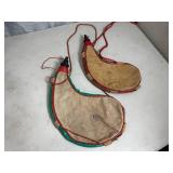 2 Bota Bag / Wine Skin Canteens