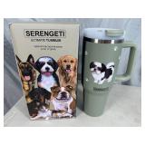 New Serengeti Vacuum Insulated Stainless Steel Tumbler with Lid - Shih Tzu Dog