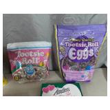 Assorted Candy, Tootsie Rolls, Blow Pops, Chocolate Cherries, and More