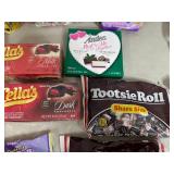 Assorted Candy, Tootsie Rolls, Blow Pops, Chocolate Cherries, and More