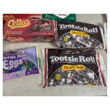 Assorted Candy, Tootsie Rolls, Blow Pops, Chocolate Cherries, and More