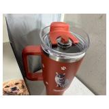 New Serengeti Vacuum Insulated Stainless Steel Tumbler with Lid - Tabby Cat