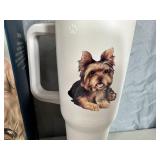 New Serengeti Vacuum Insulated Stainless Steel Tumbler with Lid - Yorkie Dog