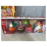 2 New Hape Cooking Pizza and Cupcakes Play Sets