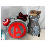 Assorted New Dog Toys Including Marvel Toys