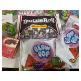 Assorted Candy, Chocolate Cherries, Blow Pops, Tootsie Rolls, and More