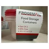 6 New Fridgemate Food Storage Containers