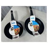 2 New Aluminum Frying Pans