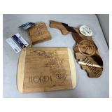 Assorted New Florida Themed Bamboo Coasters, Cutting Boards, Serving Board