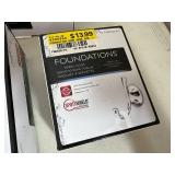New Delta Foundations Chrome Bathroom Set - Towel Bar, Ring, Hook, Etc
