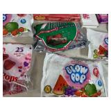 Assorted Candy, Blow Pops, Tootsie Rolls, Suckers, Andes Mints, and More