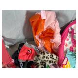 Assorted Toys, Doll Clothing, High Chair, and More