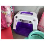 Large Lot of Toys, Dog Houses, Claw Game, Suitcase, Blanket, and More