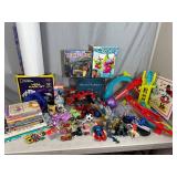 Large Lot of Toys, Games, Car Tracks, Books, and More