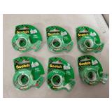6 New Scotch 3/4 inch Tapes