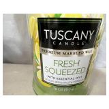 New 18 oz Tuscany Premium Candle with Essential Oils