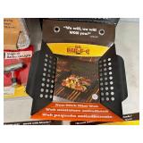 Assorted BBQ Grilling Accessories, Corn Holders, Basting Bottle, Grilling Trays, Etc