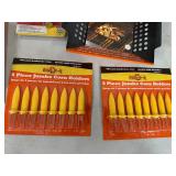 Assorted BBQ Grilling Accessories, Corn Holders, Basting Bottle, Grilling Trays, Etc